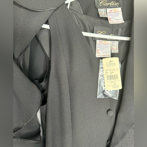 Cartise Vintage Black Dress with Mini Coat - Picture 4 of 5